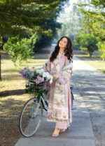 Elaf Premium Luxury Lawn 2026 | ELY-1A MAISON PINK - Image 4