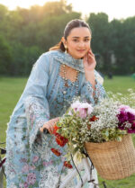 Elaf Premium Luxury Lawn 2026 | ELY-7 MORNING DRIZZLE - Image 4