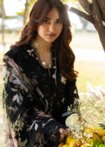 Elaf Premium Luxury Lawn 2026 | ELY-2B MIDNIGHT BLOSSOM - Image 3