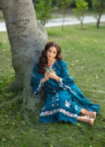 Elaf Premium Luxury Lawn 2026 | ELY-6 SAPPHIRE - Image 3