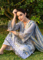 Elaf Premium Luxury Lawn 2026 | ELY-12 SKY BLISS - Image 2