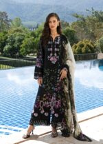 Elaf Premium Signature Lawn 2026 | ESA-1B BLACK THRONE