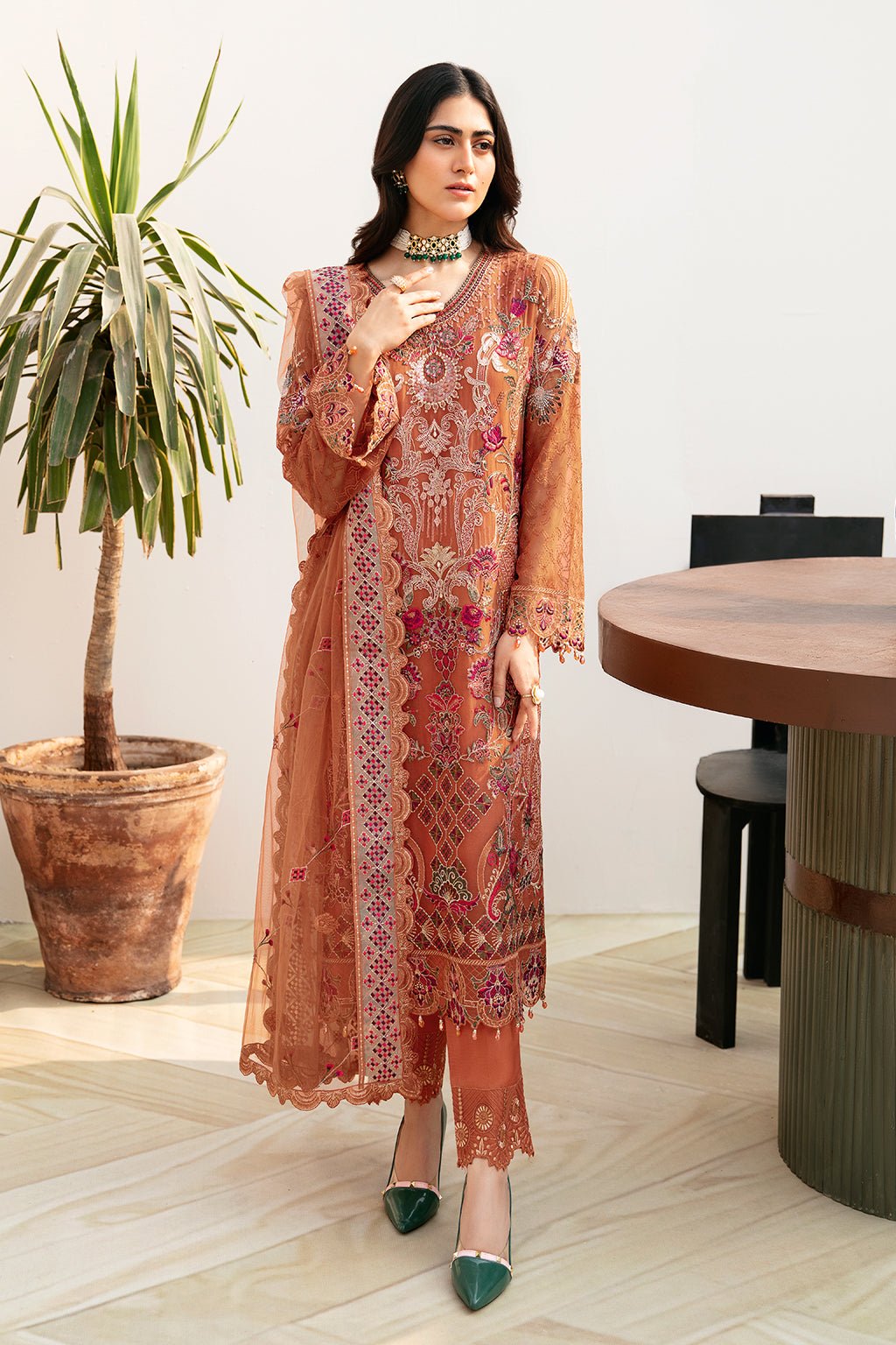1O9A7515 Ramsha Chiffon Stitched 2026 | size (M-L-XL) - Image 1