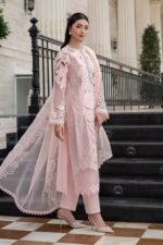 Maria B Eid Luxury lawn 2026 | ELS-26-02-Peach - Image 5