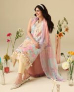 Mushq Soleil Prints lawn 2026 | Bellarosa - Image 3