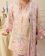Mushq Soleil Prints lawn 2026 | Berry Creme - Image 2
