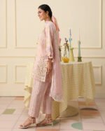 Mushq Soleil Prints lawn 2026 | Berry Creme - Image 5