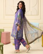 Mushq Soleil Prints lawn 2026 | Camellia Kiss - Image 4