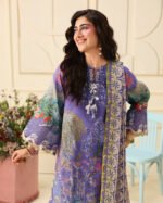 Mushq Soleil Prints lawn 2026 | Camellia Kiss - Image 2