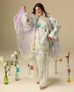 Mushq Soleil Prints lawn 2026 | Vanilla Lush - Image 3