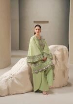 Elaf Ecraft Chikankari Chiffon 2026 | EHC-6A BASIL - Image 2