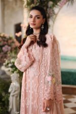 Maria B Chiffon 2026 | MPC-26-104-Peach Pink - Image 9