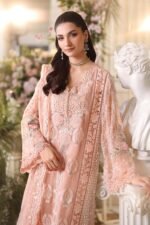 Maria B Chiffon 2026 | MPC-26-104-Peach Pink
