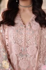 Maria B Chiffon 2026 | MPC-26-104-Peach Pink - Image 4