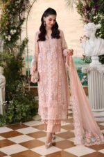 Maria B Chiffon 2026 | MPC-26-104-Peach Pink