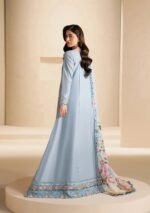 Elaf Ecraft Chikankari Chiffon Duppta 2026 | EHC-5B PACIFIC - Image 3
