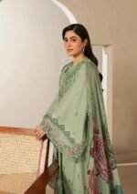 Elaf Ecraft Chikankari Chiffon Duppta 2026 | EHC-4B ALOE - Image 4