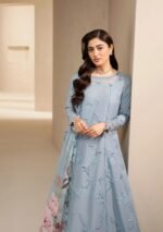 Elaf Ecraft Chikankari Chiffon Duppta 2026 | EHC-5B PACIFIC - Image 5