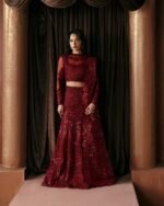 Afrozeh La Fuchsia Unstitched Formal 3Pc Suit FWU-0078 Lover