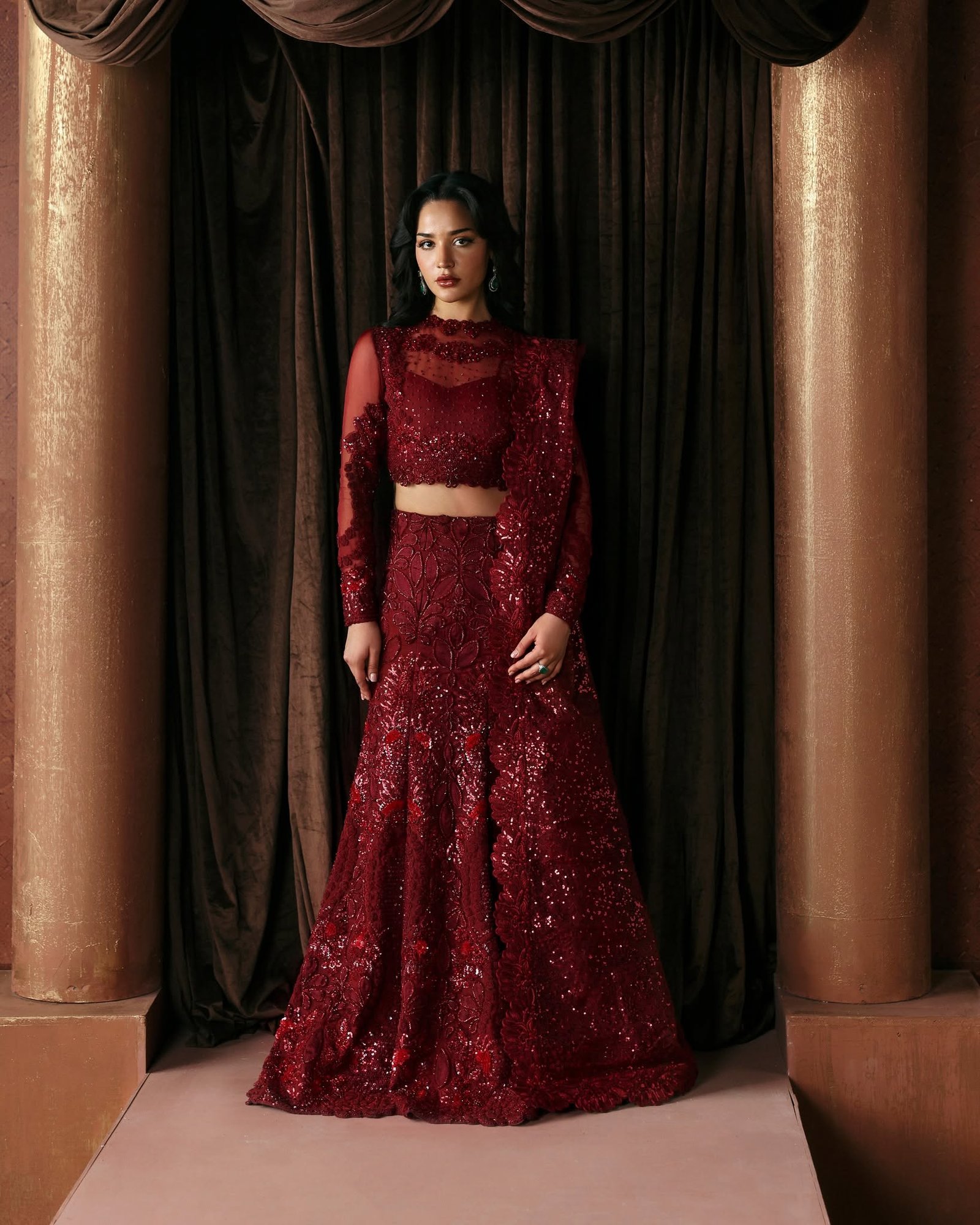 Afrozeh La Fuchsia Unstitched Formal 3Pc Suit FWU-0078 Lover Afrozeh La Fuchsia Unstitched Formal 3Pc Suit FWU-0078 Lover