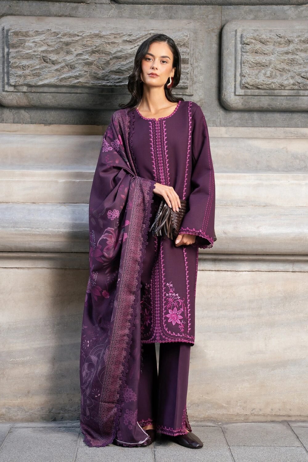 Rang Rasiya Mauve ready to wear suit front view