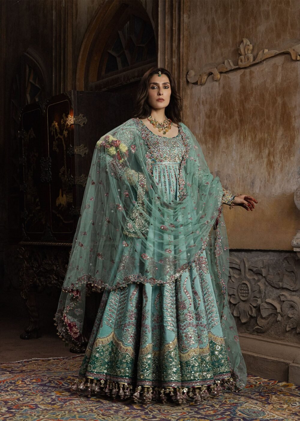 Hussain Rehar Zeenat ready to wear suit front view