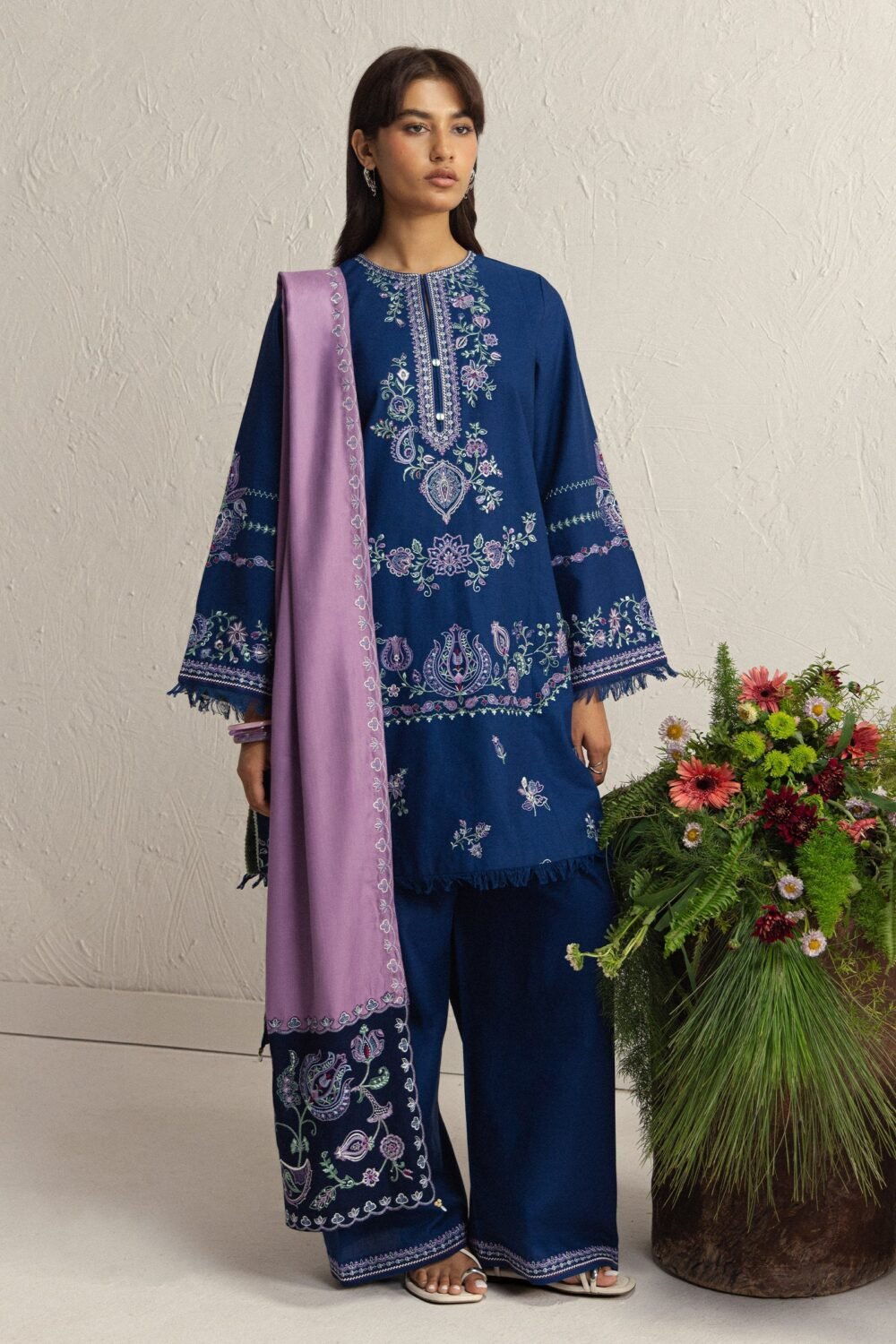 Zara Shahjahan NEELAM-4A ready to wear suit front view