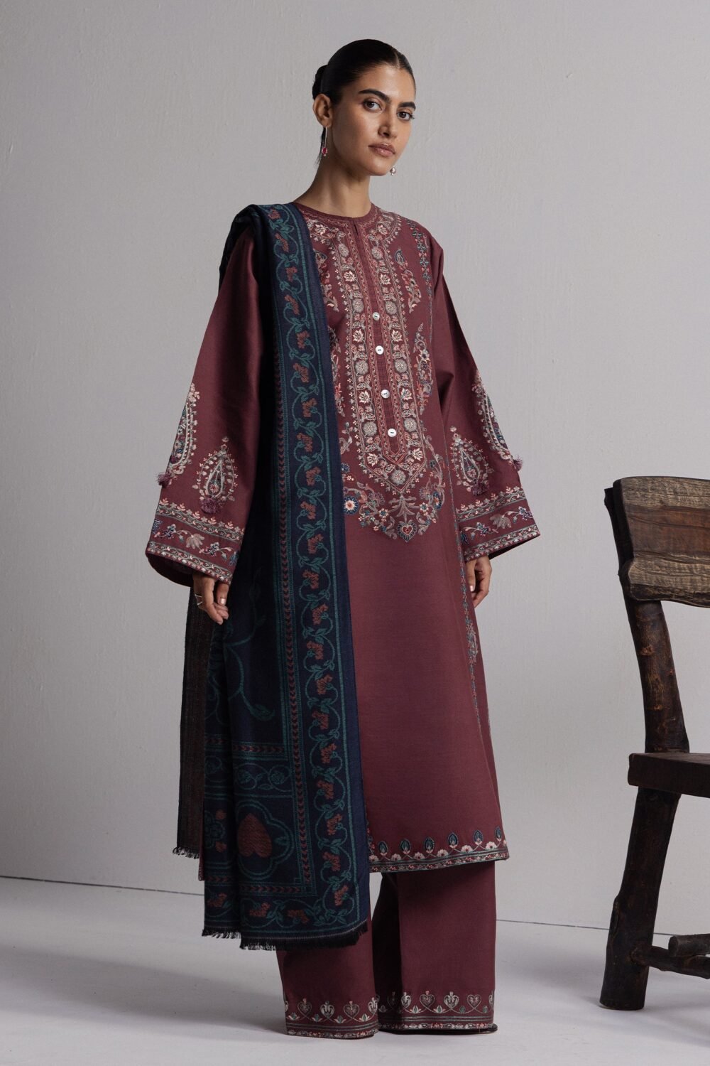 Zara Shahjahan SARD-1A ready to wear suit front view