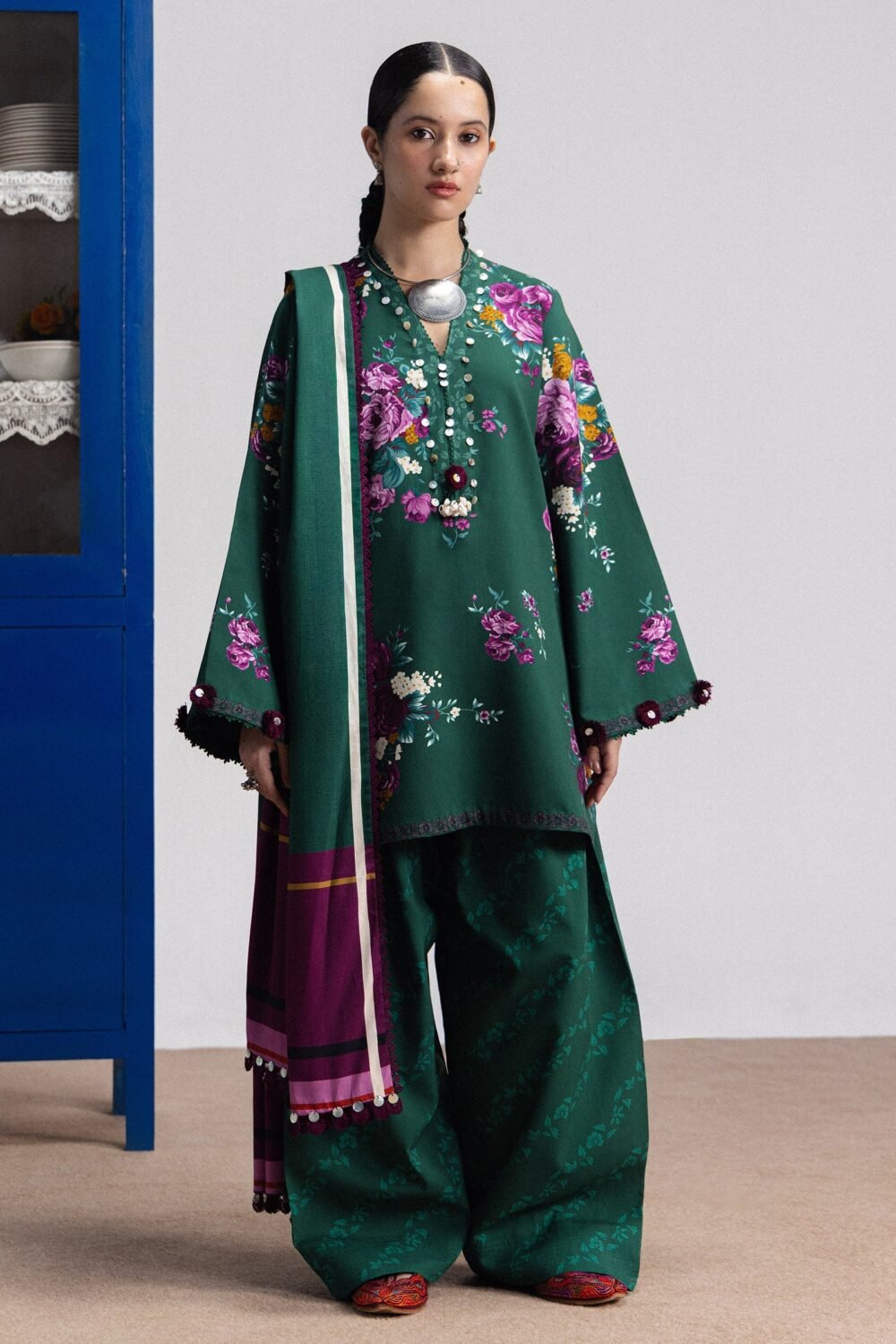 Zara Shahjahan Katya-9B ready to wear suit front view