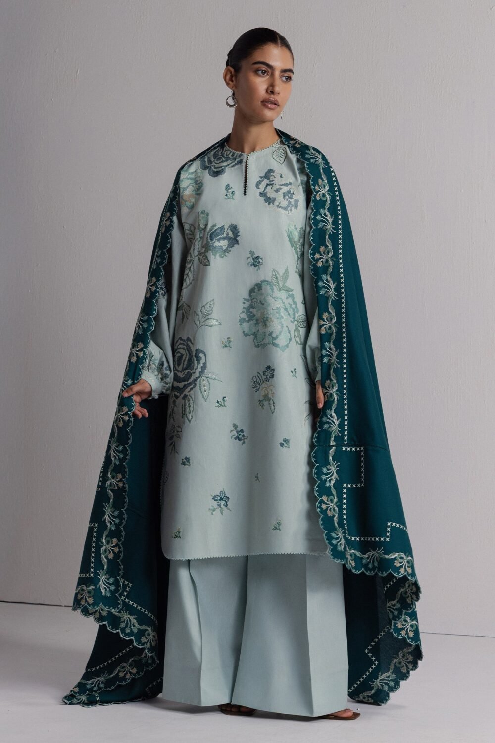 Zara Shahjahan RAKHSH-3B ready to wear suit front view