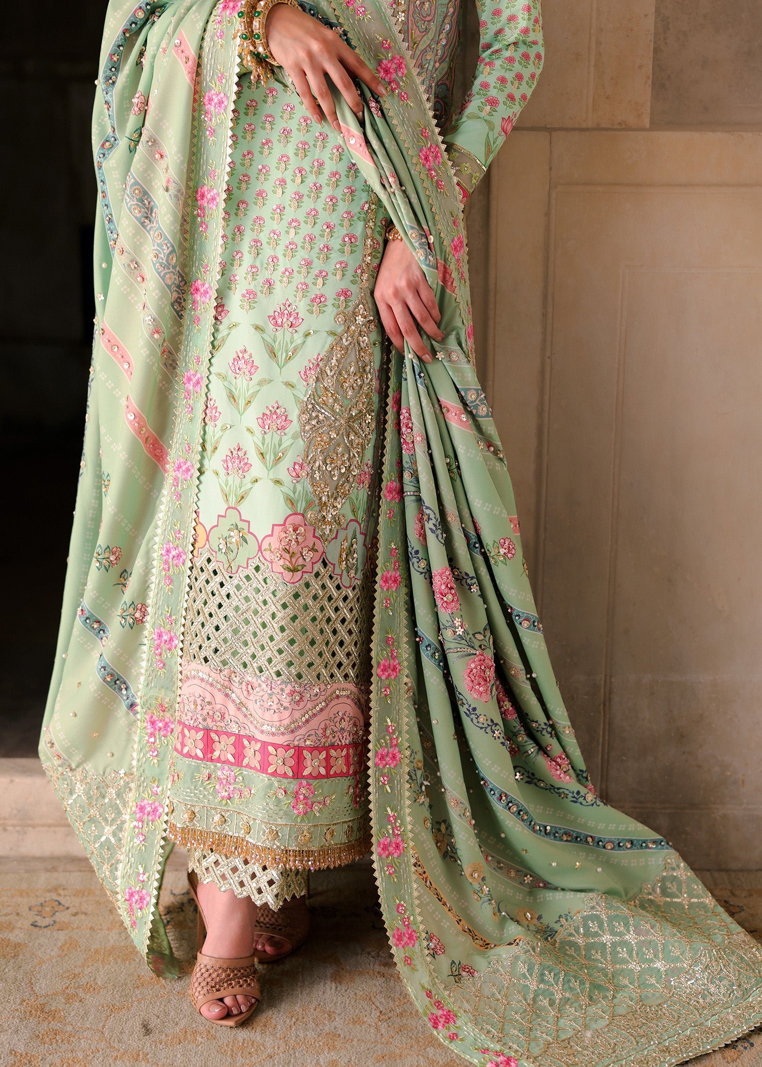 LOTUS-Green - Fabric Detail