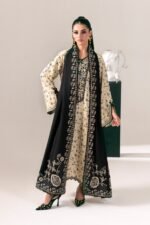 Qalamkar QPW-10 (A) Mehru ready to wear suit front view