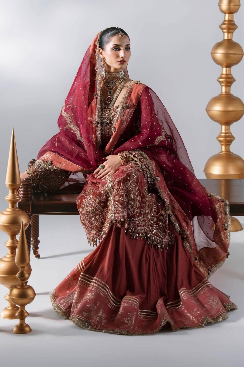 Maria B BD03108-999-DSP embroidered detail