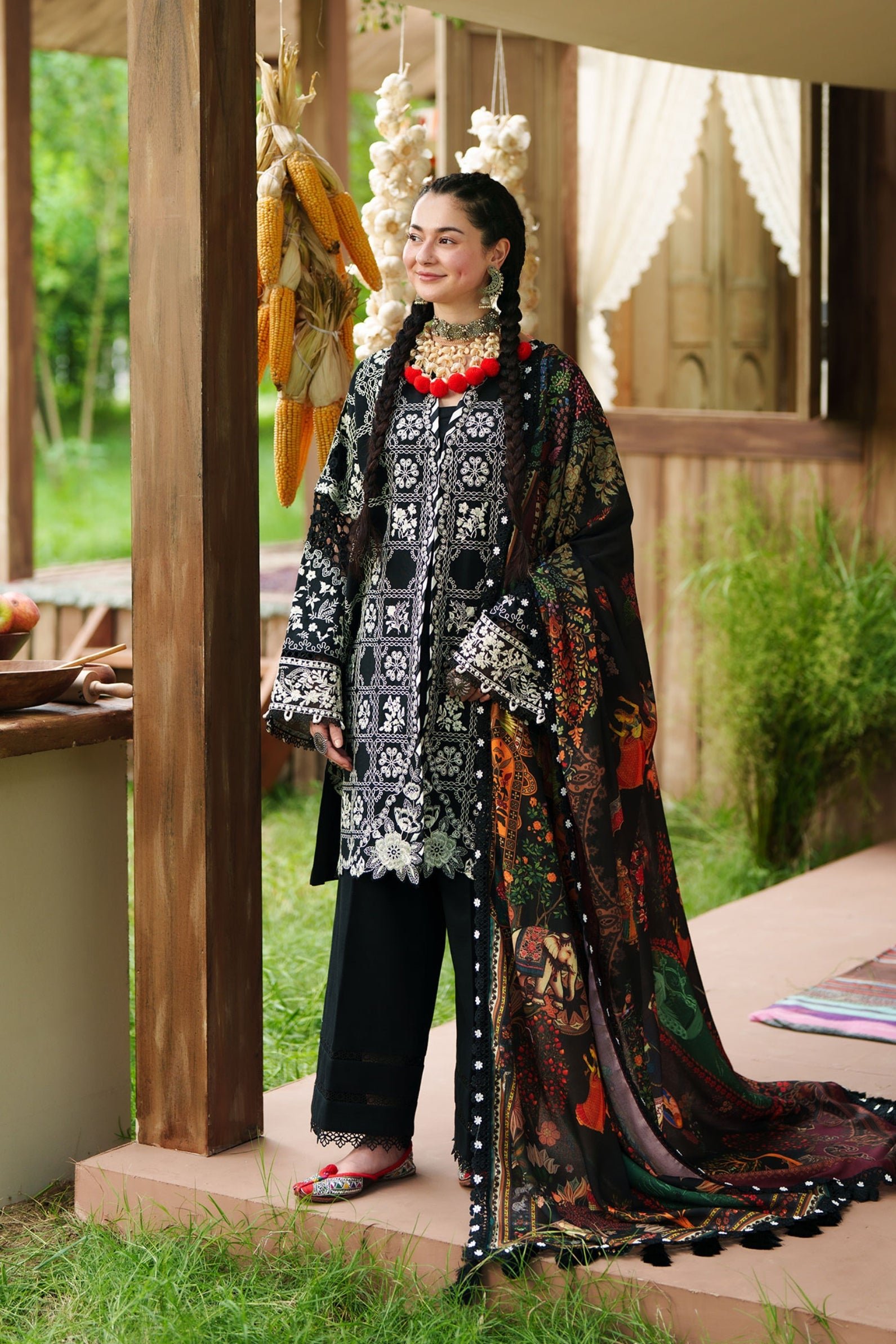 Maryam Hussain Midnight ready to wear suit front view
