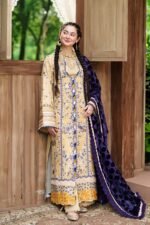 Maryam Hussain Moonstone ready to wear suit front view