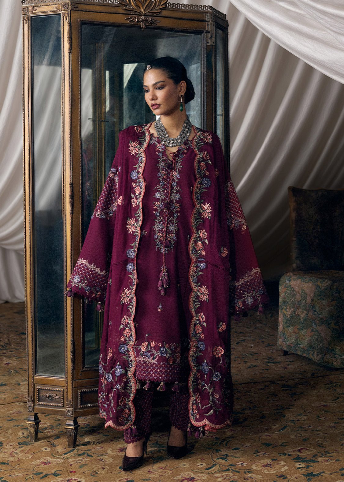 Hussain Rehar Juhi ready to wear suit front view