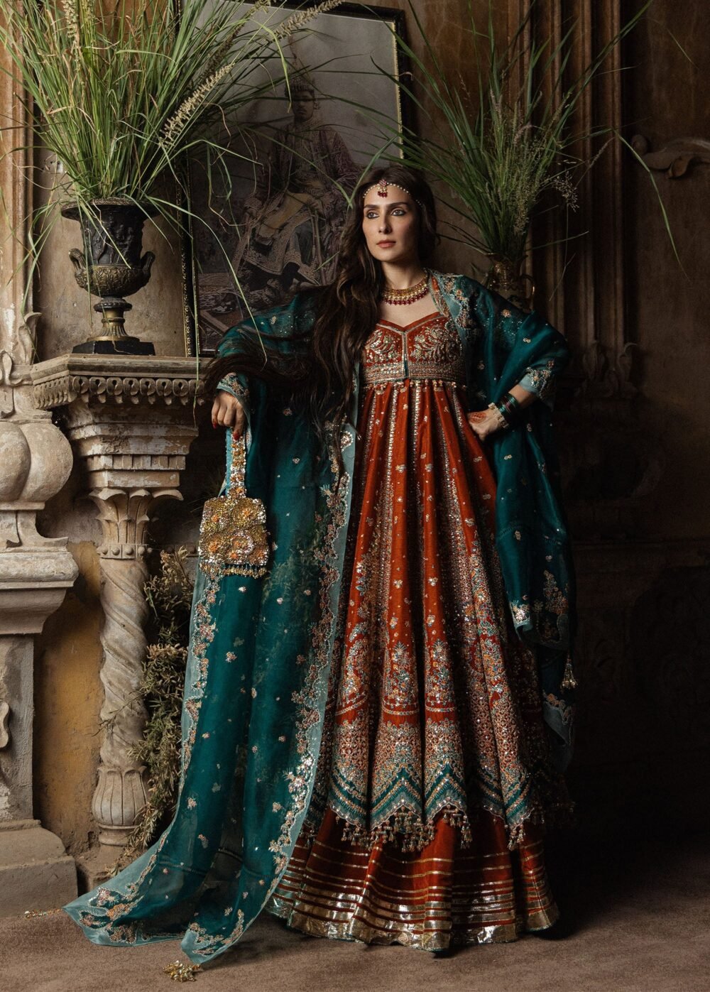 Hussain Rehar Zarin ready to wear suit front view