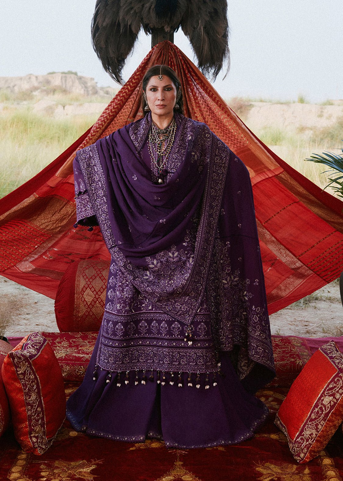 Hussain Rehar Sassi ready to wear suit front view