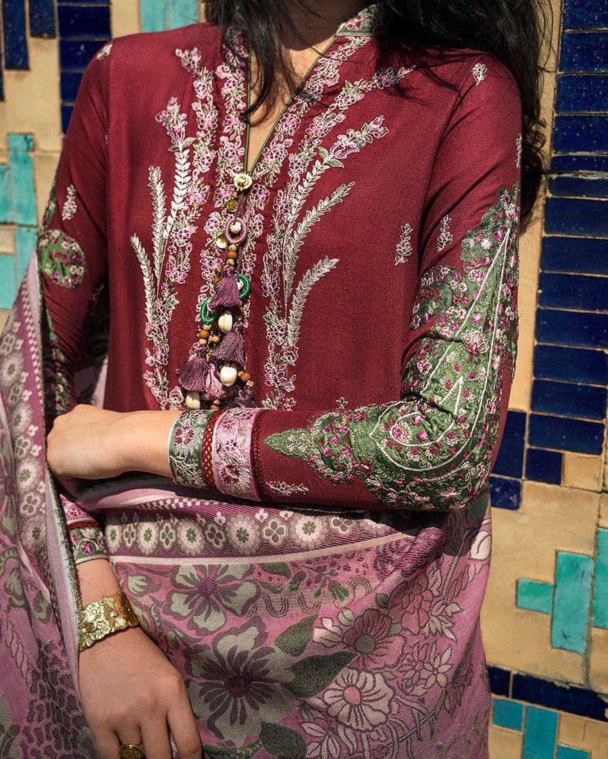 Timurid Rose - Fabric Detail
